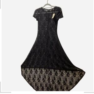 Elegant Black Lace Dress